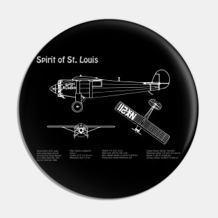 Spirit of St Louis Charles Lindbergh Ryan NYP N-X-211 - PDpng Pin