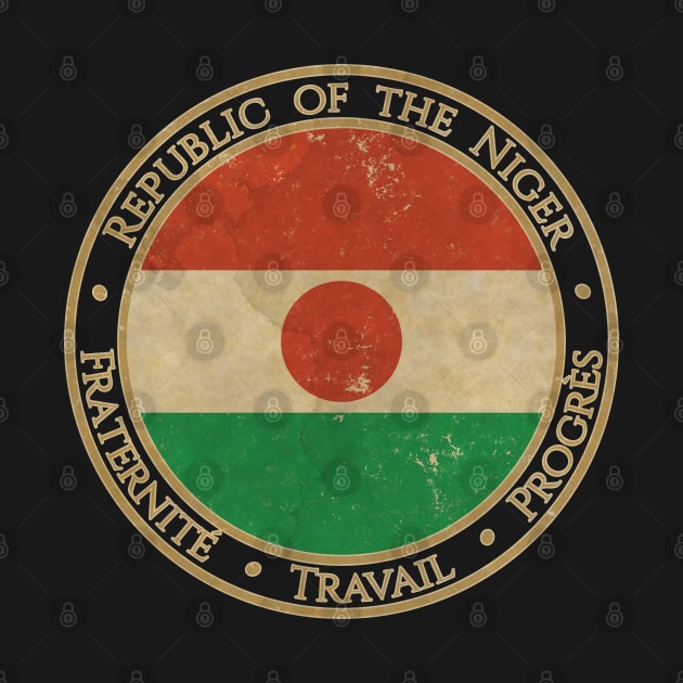 Vintage Republic of the Niger Africa African Flag by DragonXX