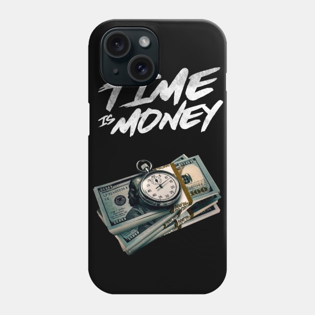 Time Is Money Phone Case by Crazycloth