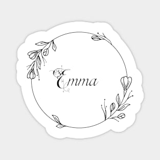 Emma Wildflower Monogram Magnet