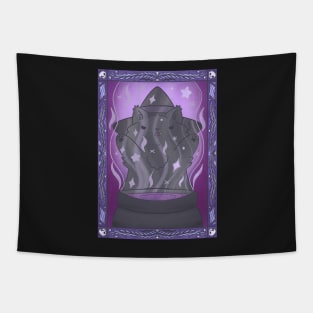 Spell casting kitty Tapestry