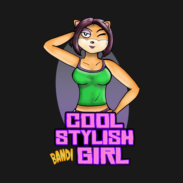 Discover Liz Cool Stylish Bandigirl - Crash Bandicoot - T-Shirt