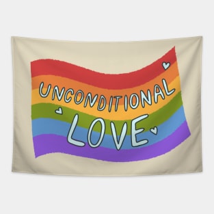 Unconditional Love Pride Ally Tapestry