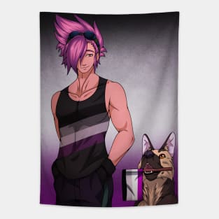 Asexual Pride Colors Tapestry