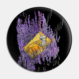 Lavender Hound Pin
