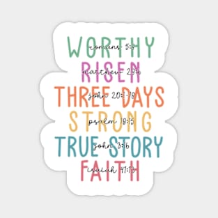 Happy Easter Jesus Bible Lover Magnet