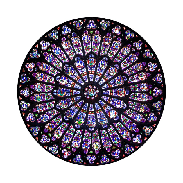 Notre Dame Rose Window - Paris, France, Cathedral by opptop