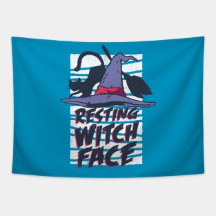 Resting Witch Face Halloween Comedy Tapestry