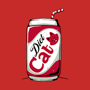 Diet Cat Can Pop Soda by Tobe Fonseca T-Shirt