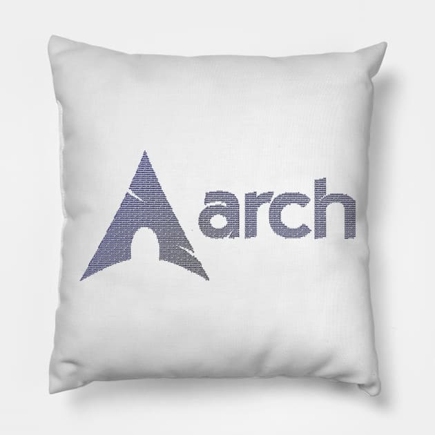 Arch linux - Ascii Art Pillow by MacJoris