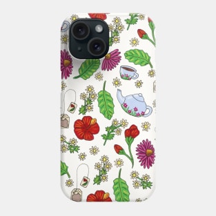 Teatime in Gouache Pattern Phone Case