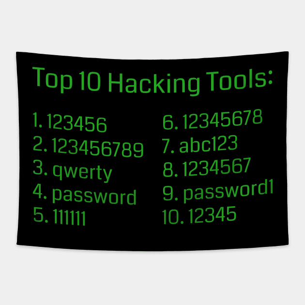 Top Hacker Tools Tapestry by GregFromThePeg