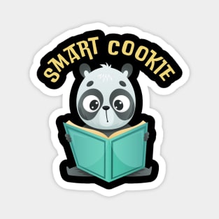 Cute Smart Cookie Sweet little reading panda hello cute baby outfit Magnet