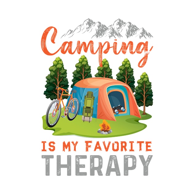 camping is my favorite therapy by love shop store