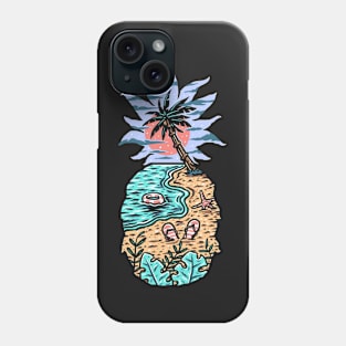 Pineapple Paradise Beach Phone Case