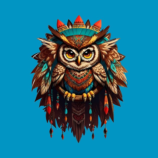 Tribal Owl by Whole Lotta Pixels