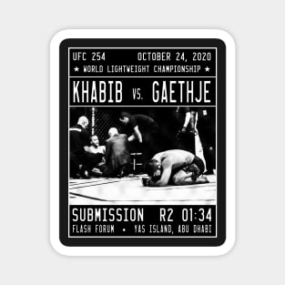 Khabib vs Gaethje UFC 254 Magnet