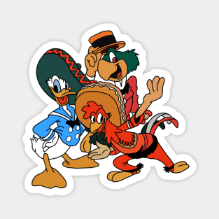 Three caballeros Magnet