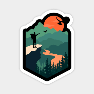 Mountain landscape Magnet