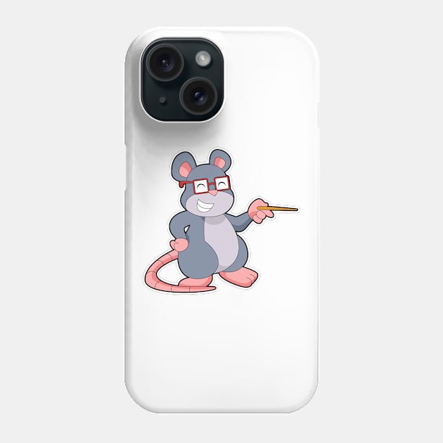 Mouse Teacher Pointer Phone Case by Markus Schnabel