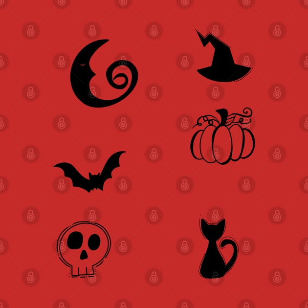 Halloween stickers 1. by Miruna Mares