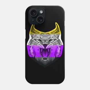 Caracal (Non Binary Pride Flag) Phone Case