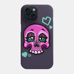 Sleepy skull Phone Case