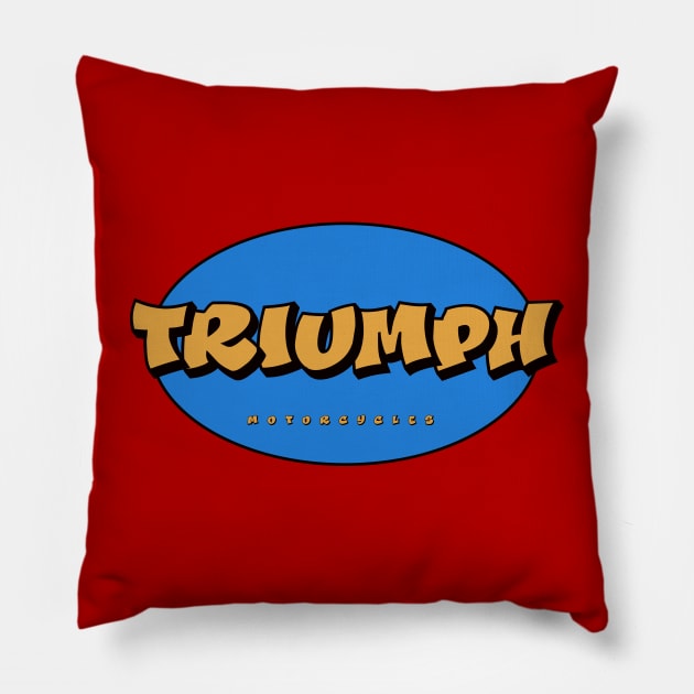 Triumph Motorcycle Pillow by Shiyi Studio