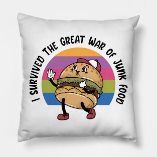 I Survived The War Of Food Pillow