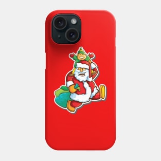 Santa and the boy Phone Case