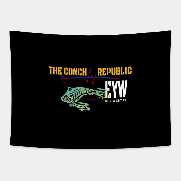 The Conch Republic of Key West, FL Tapestry by The Witness