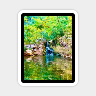 The Vibrant Waterfall Magnet