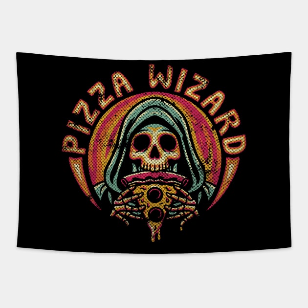 Pizza Wizard Tapestry by Trendsdk