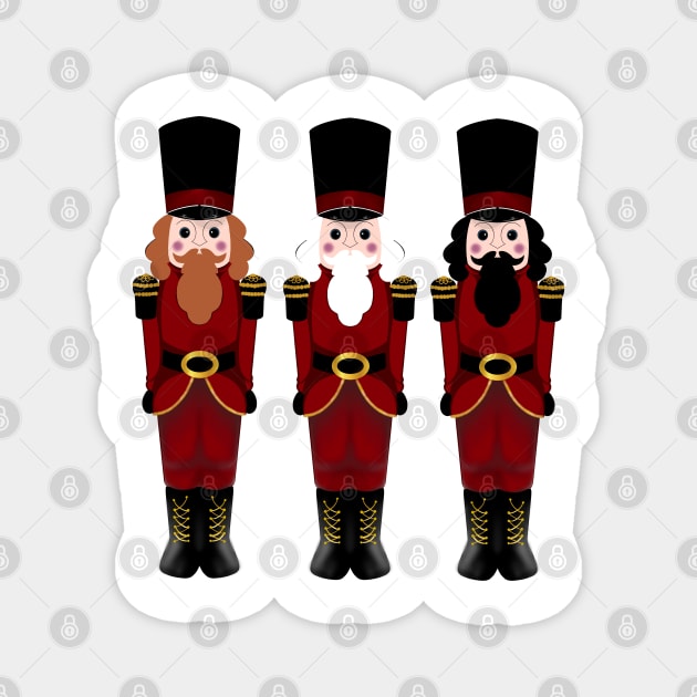 Nutcracker Magnet by Andrea Ruiz Designs