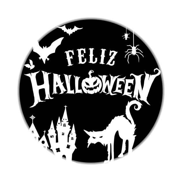 Feliz Halloween - moon design by verde