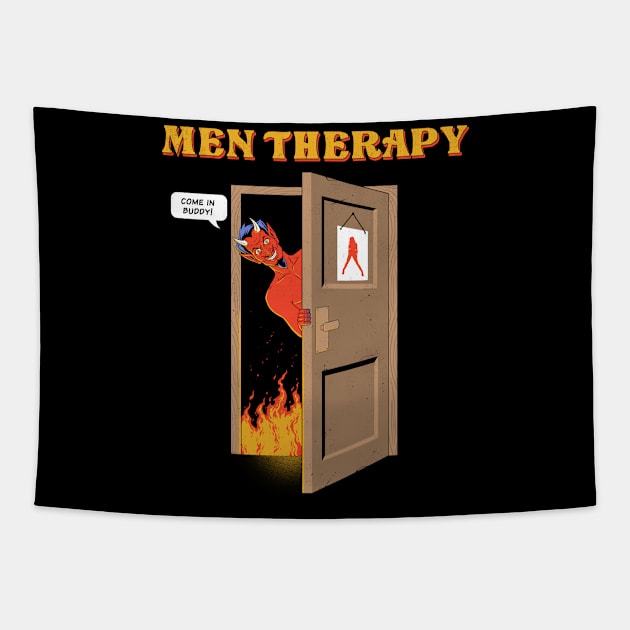 Men Therapy Tapestry by RonnCabardo