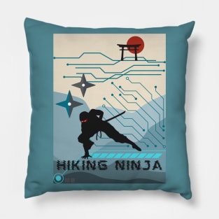 Hiking Ninja - Funny Ninja Pillow