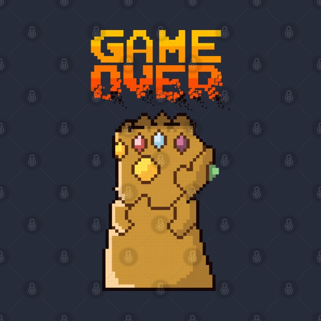 8-bit Infinity Game Over by DeepDiveThreads