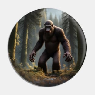 Bigfoot in the Forest Pin