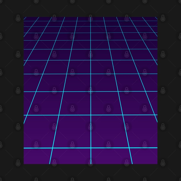 Synthwave Colors Grid Lines Minimalist by edmproject