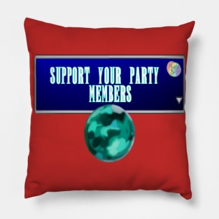 Support your Party Members! Pillow