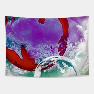 Bubbles and water painting design Tapestry