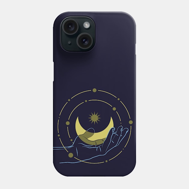 Caught The Moon Phone Case by BeCreativeHere