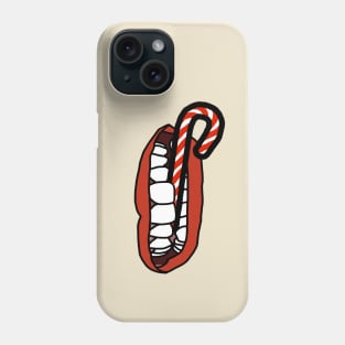 Candy Cane is Food says Mouth Phone Case