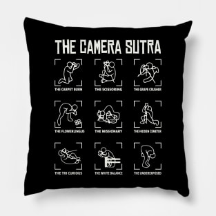 The Camera Sutra Funny Photographer Pillow