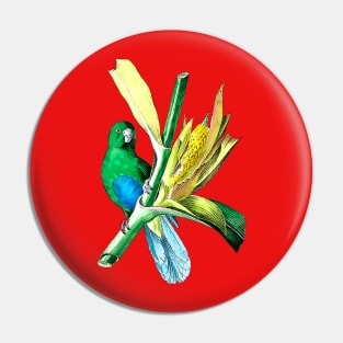 little green parakeet Pin