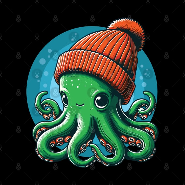 Kids Stocking Cap Octopus Graphic For Boys, Girls, & Adults by Graphic Duster