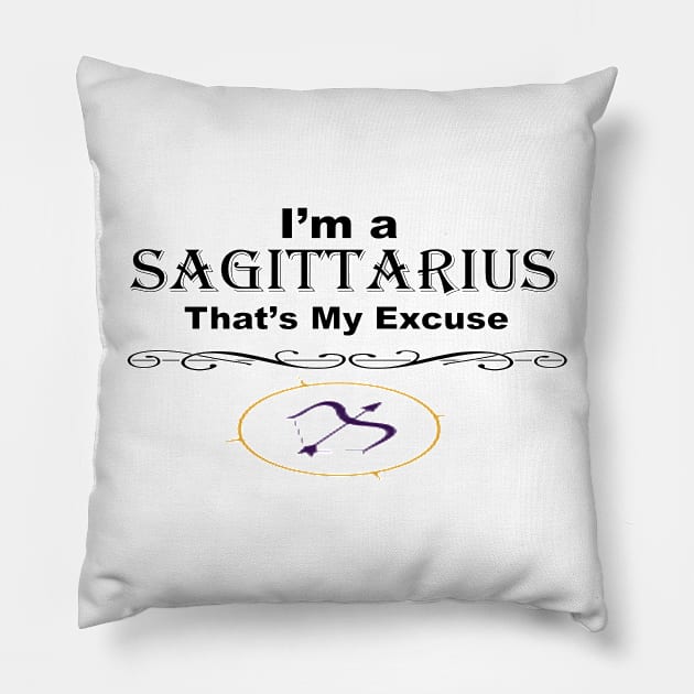 Zodiac Sagittarius Pillow by Hudkins