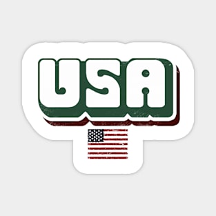 USA American Flag, 4th July Magnet