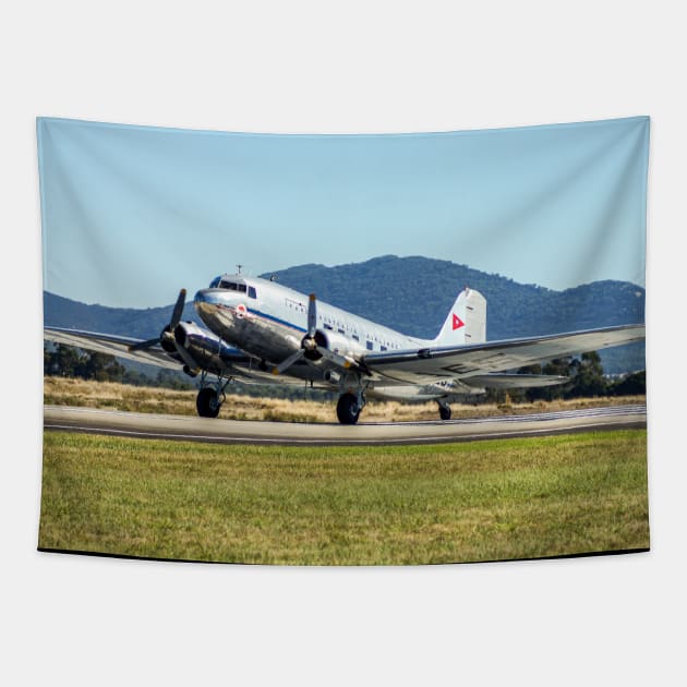 Boeing DC-3 Tapestry by Upbeat Traveler